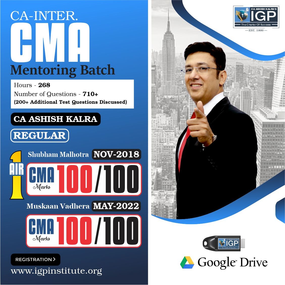 CA Inter CMA (Old Course)  Regular/Mentoring Batch Nov 23 Exam